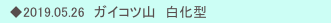 　◆2019.05.26　ガイコツ山　白化型