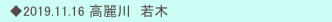 　◆2019.11.16 高麗川　若木